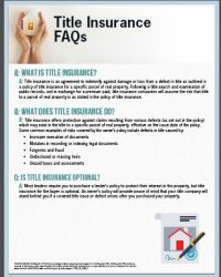 title insurance FAQ